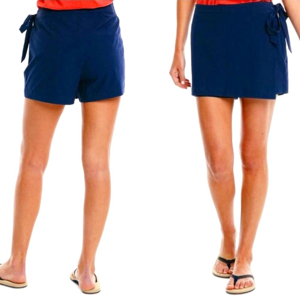 NWT Southern Tide Jourdan Solid Performance Skort, Navy, Size 6